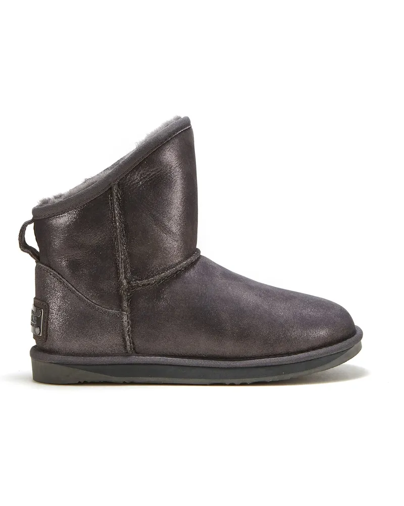 Australia Luxe Gemütliche, extra kurze Stiefel in Antiksilber Silber