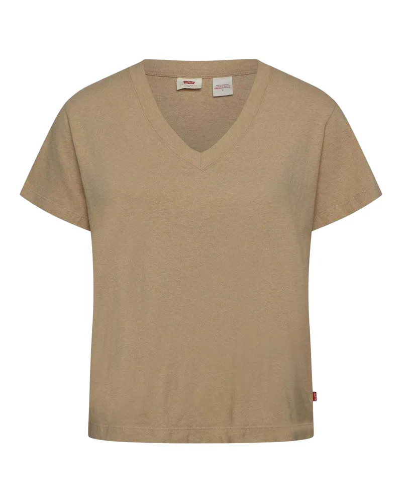 Levi's T-Shirt für Damen, Kastig (Safari Dunkelbraun