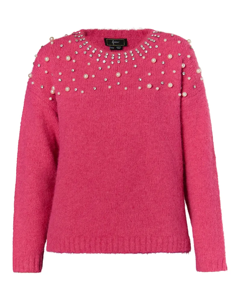 FAINA Strickpullover Damen Rosa Rosa