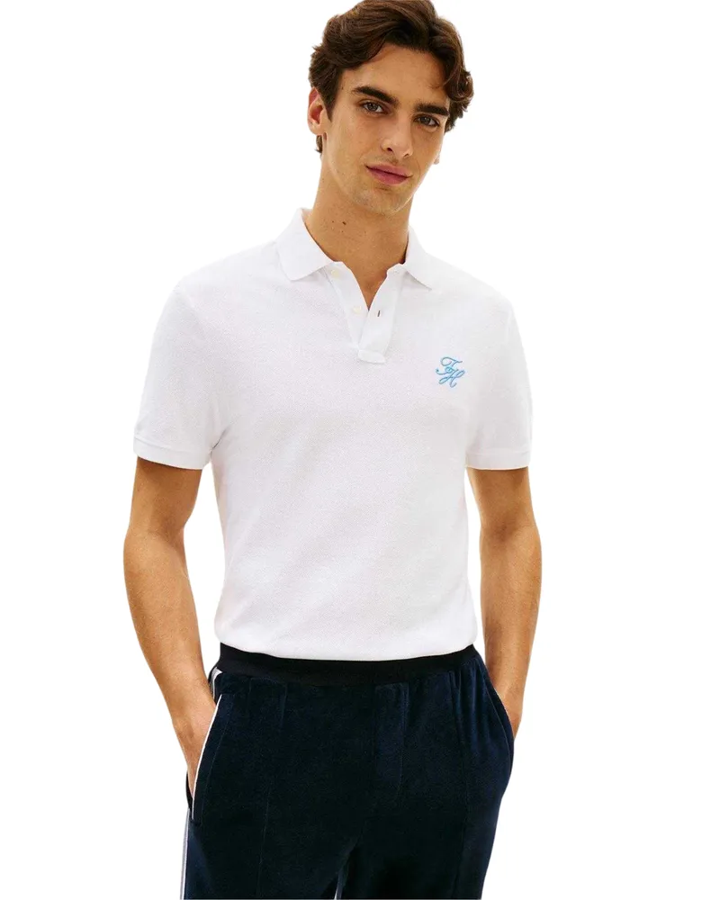 Tommy Hilfiger Poloshirt für Herren (Weiß Weiß