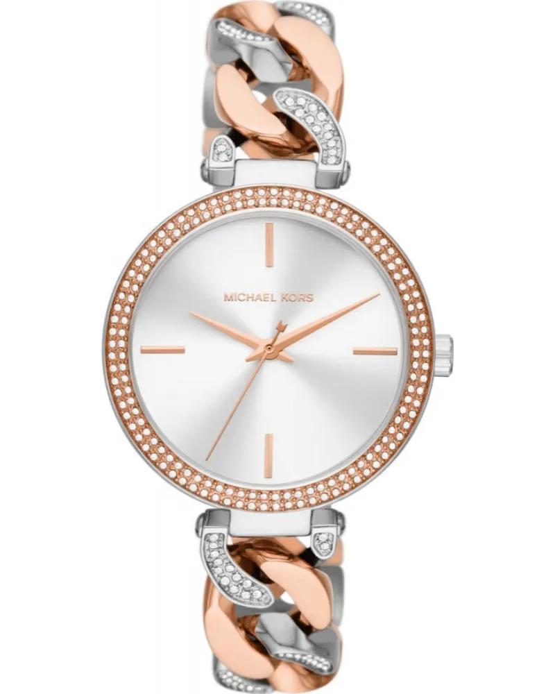 Michael Kors MK4634 Catelyn 38 mm Zwei-Ton Damenarmbanduhr Silber
