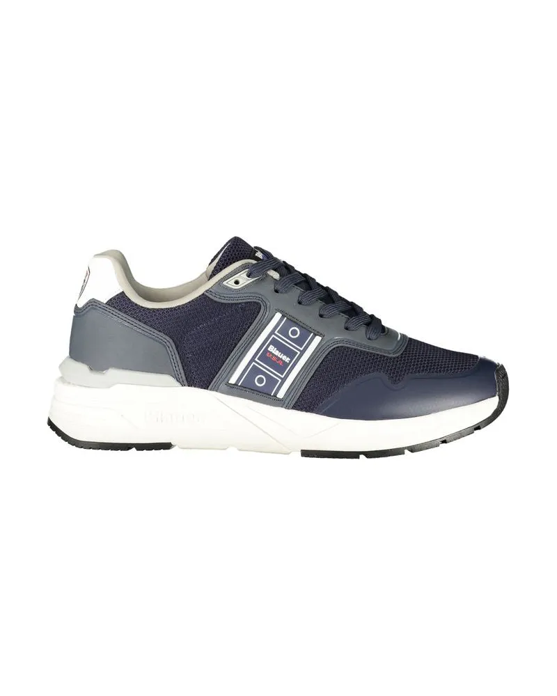 Blauer Blu Polyester Herren Sneaker Blau
