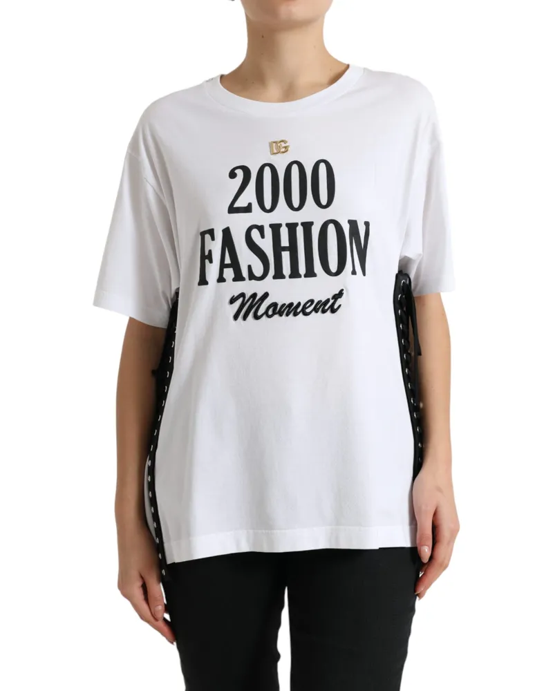 Dolce & Gabbana 2000 Fashion Moment T-Shirt Weiß