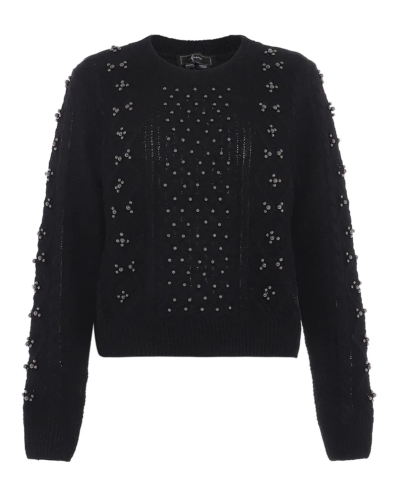 FAINA Pullover Damen schwarz Schwarz