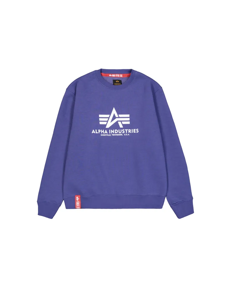Alpha Industries Basic Big Logo Sweatshirt Lila