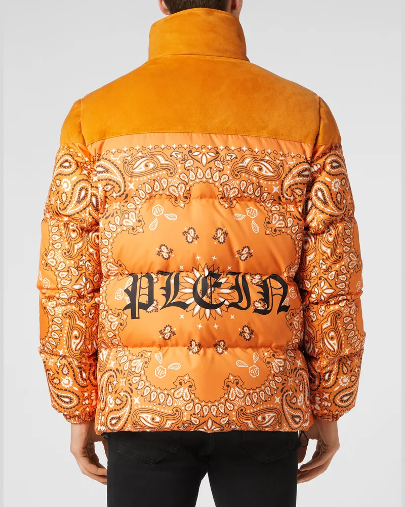 Philipp Plein Jacke Paisley Orange
