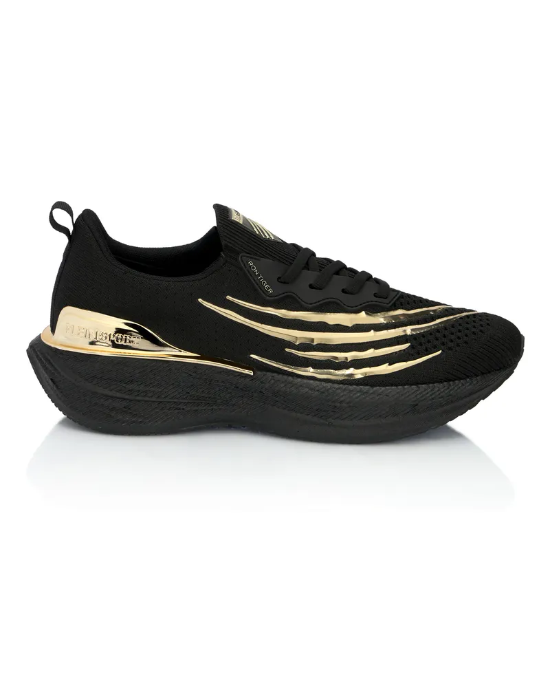 Philipp Plein Lo-Top Turnschuhe Tiger Schwarz