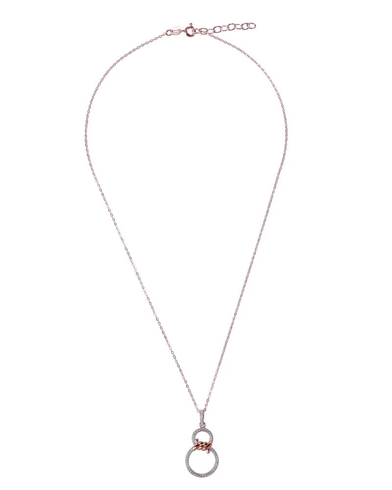 Orphelia Aavia' Damen Kette aus 925er Sterlingsilber mit Anhänger - Rose ZH-7422 Rosé