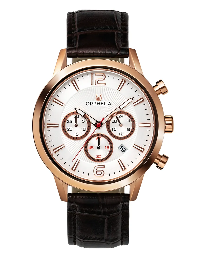 Orphelia Tempo Herren-Armbanduhr, Braun, OR81804 Braun