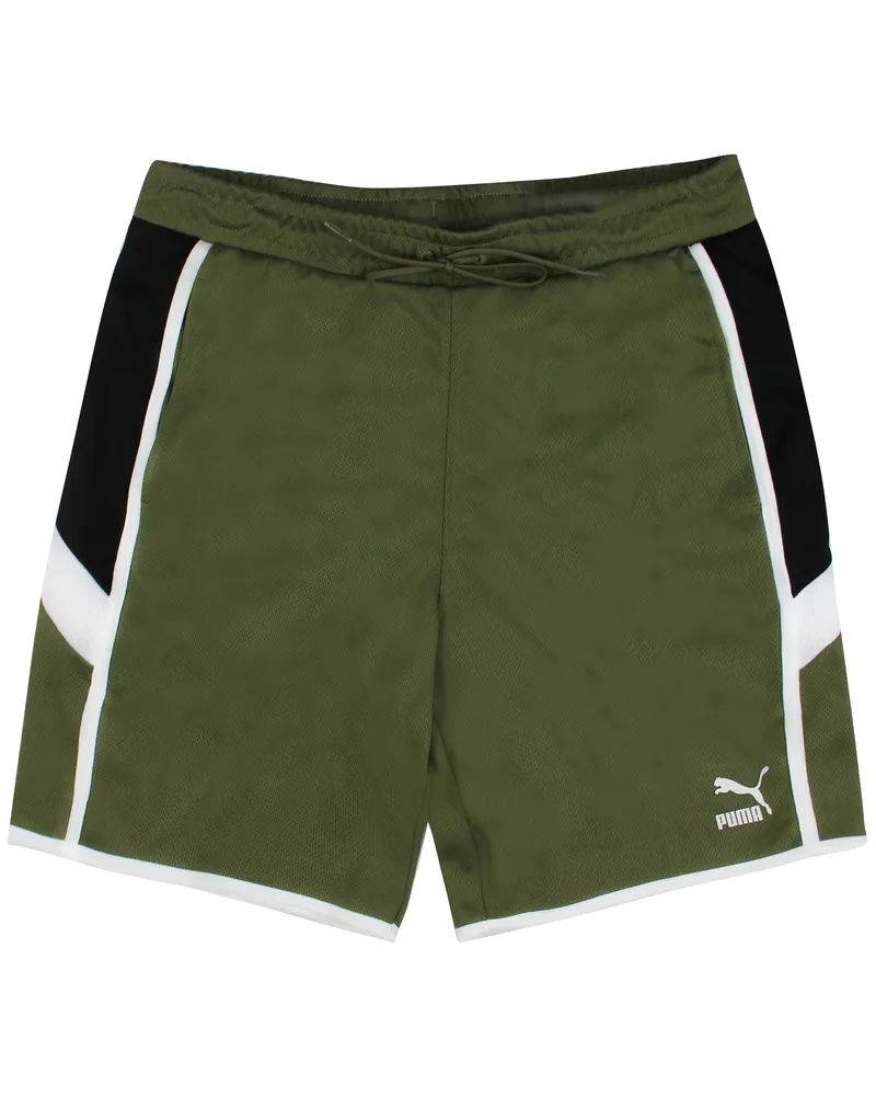 Puma Iconic MCS 8 "verbrannte Oliven -Herren -Streckenshorts 596451 49 Grün