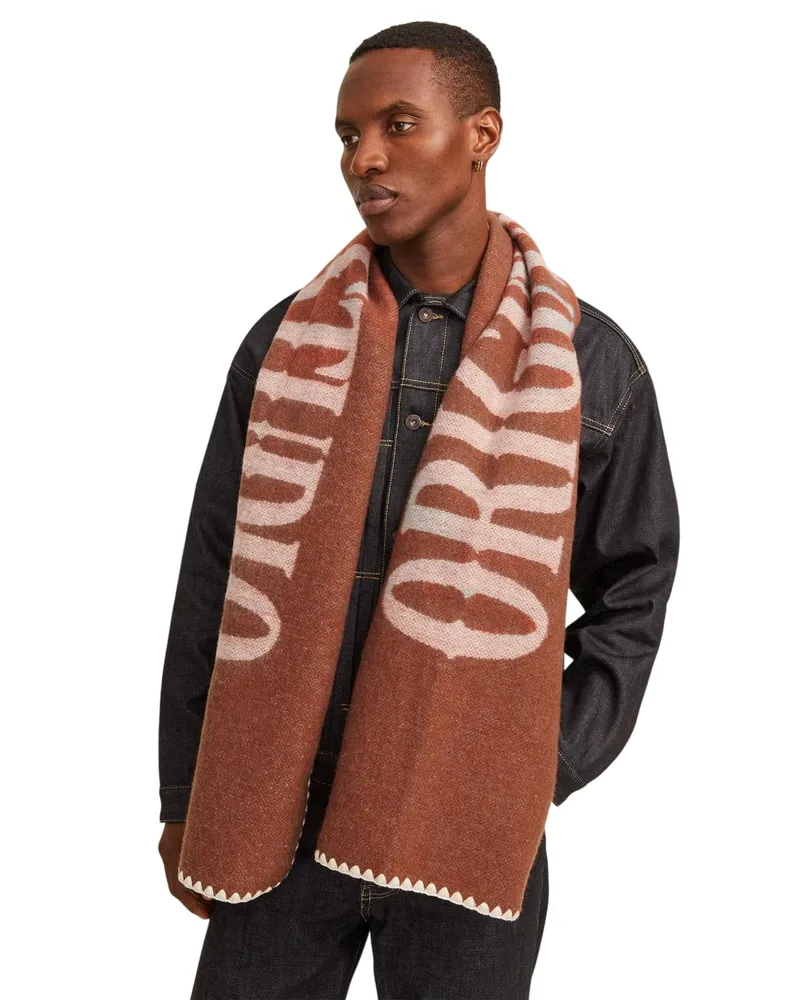 Jack & Jones Jack And Jones - Schal, Häkeln Detail (Brandy Orange