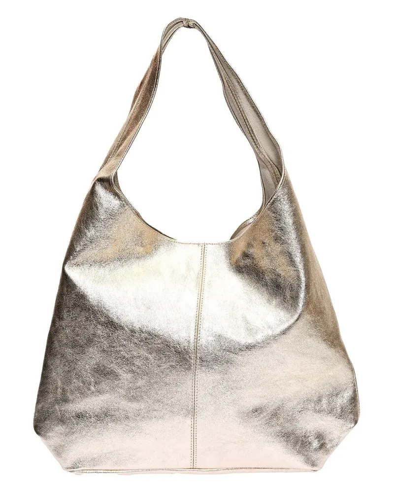 Luisa Vannini Gold Rindsledertasche Gold