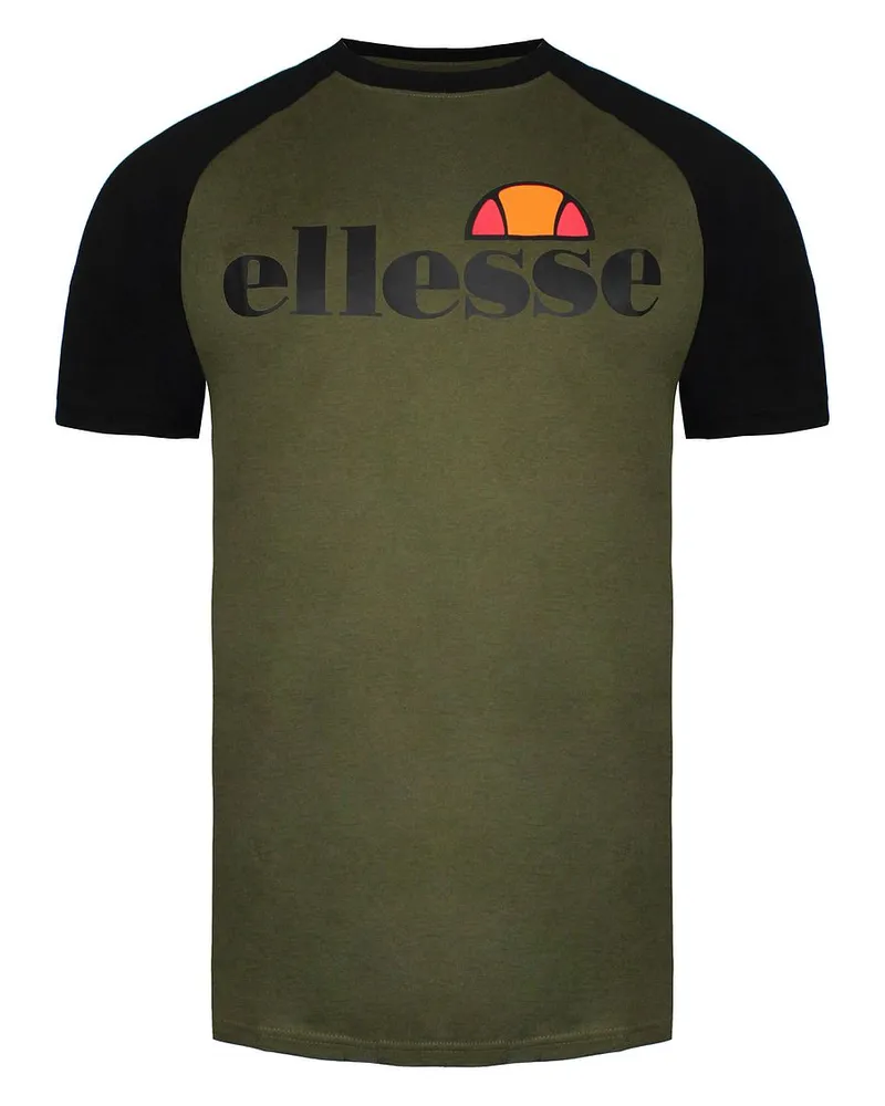 Ellesse Corp Mens Black/Khaki T-Shirt Khaki