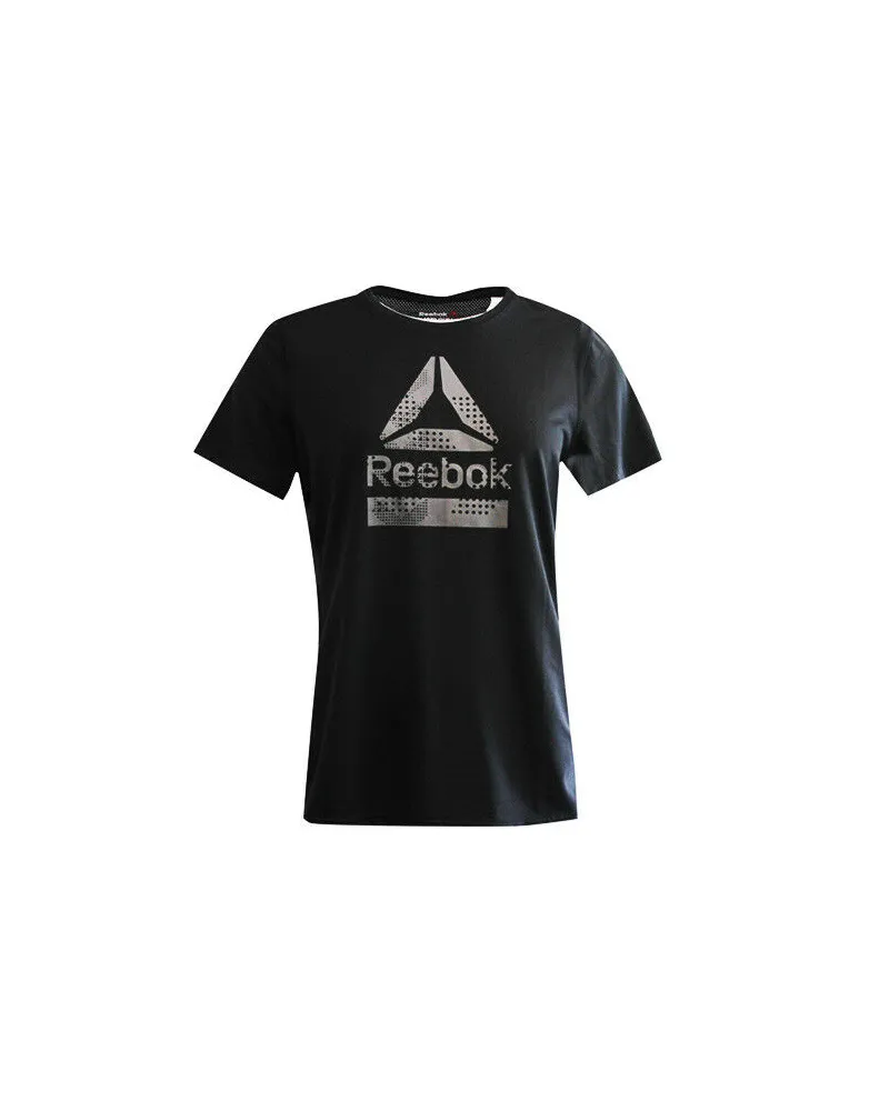Reebok Active Chill Black Short Sleeved Womens Tee Top T-Shirts BQ4994 RW14 Schwarz