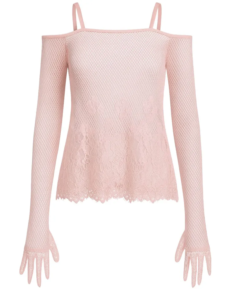 Puma x Rihanna Fenty Ball Mesh Schnür-Top für Damen - Rosa Rosa