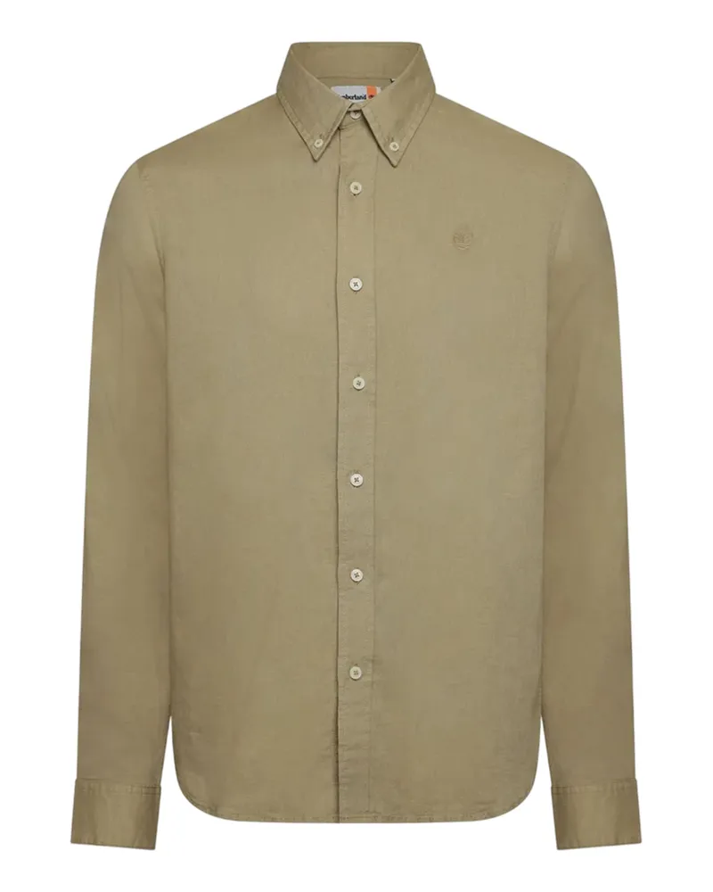 Timberland Lovell Lake" Hemd für Herren, Baumwolle, Langärmlig (Cremefarbe Creme