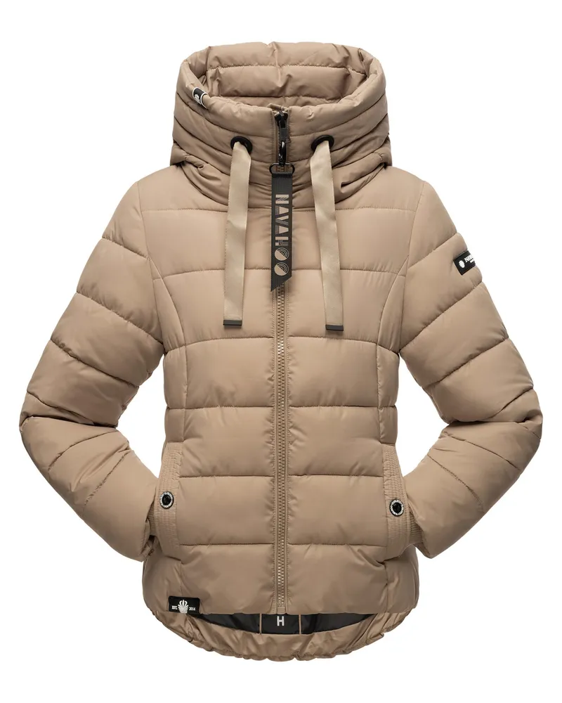 NAVAHOO Damen Steppjacke Amayaa – Elegant & Leicht Gefüttert Beige