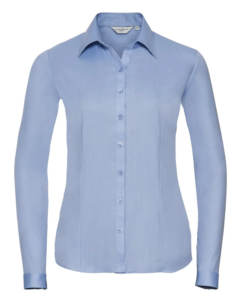 Russell Athletic Russell Collection - Hemd für Damen Langärmlig (Hellblau Blau