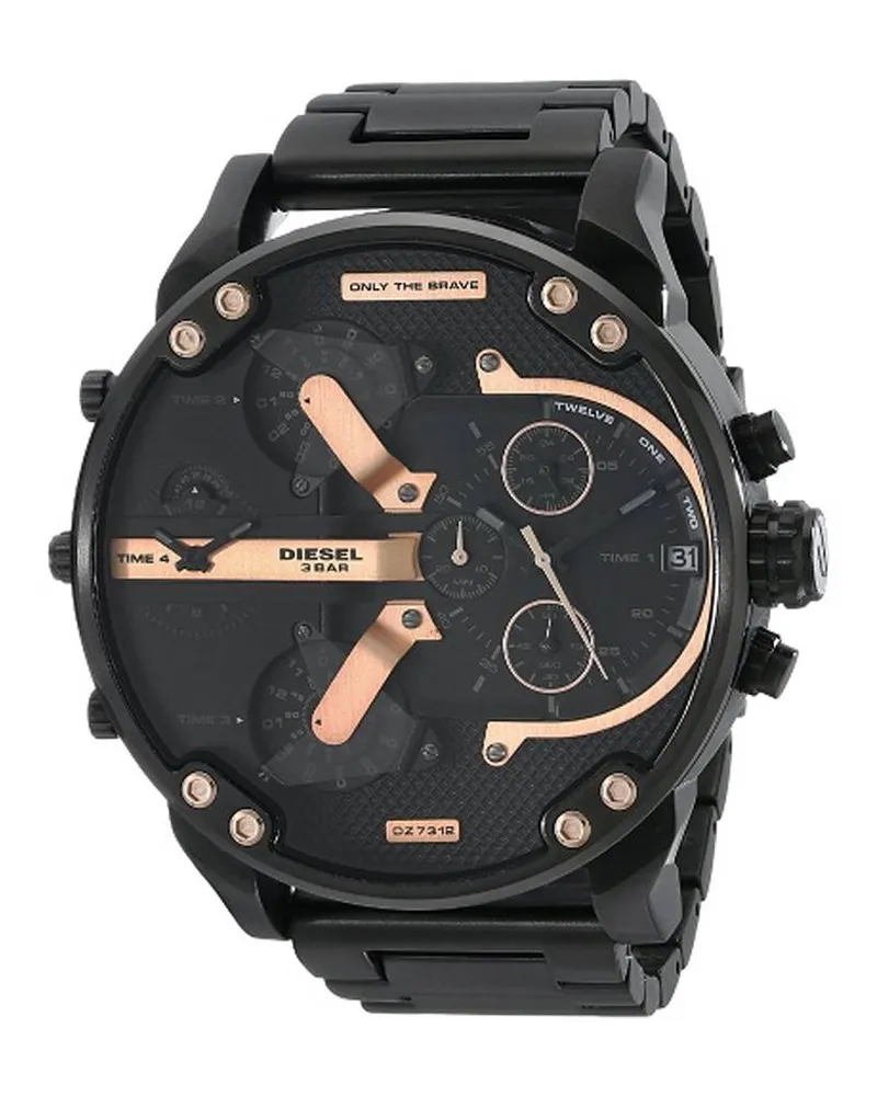 Diesel Herren Daddy 2.0 Chronograph Uhr DZ7312 Silber