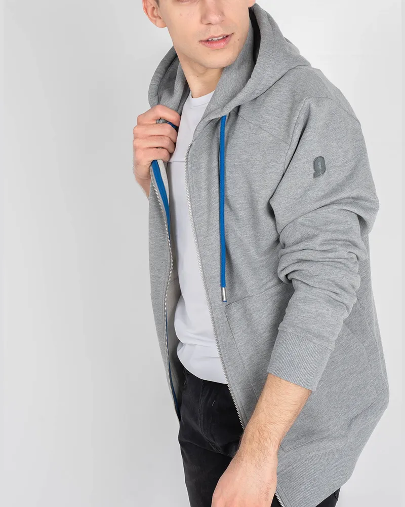 Invicta Sweatshirt Zip-Hoodie Herren Grau Grau