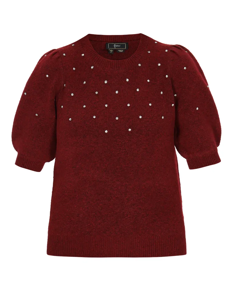 FAINA Pullover Frauen Weinrot Rot