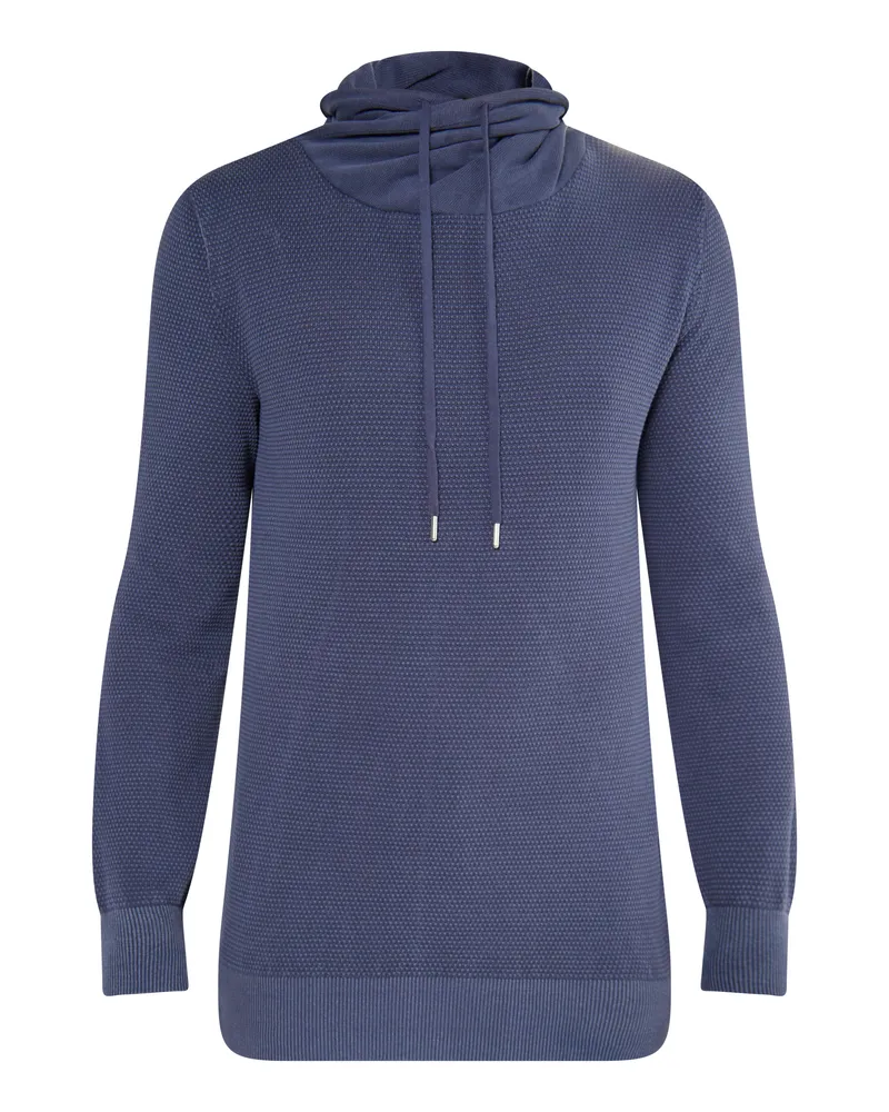 My Mo Strick Pullover Herren Marine Marineblau