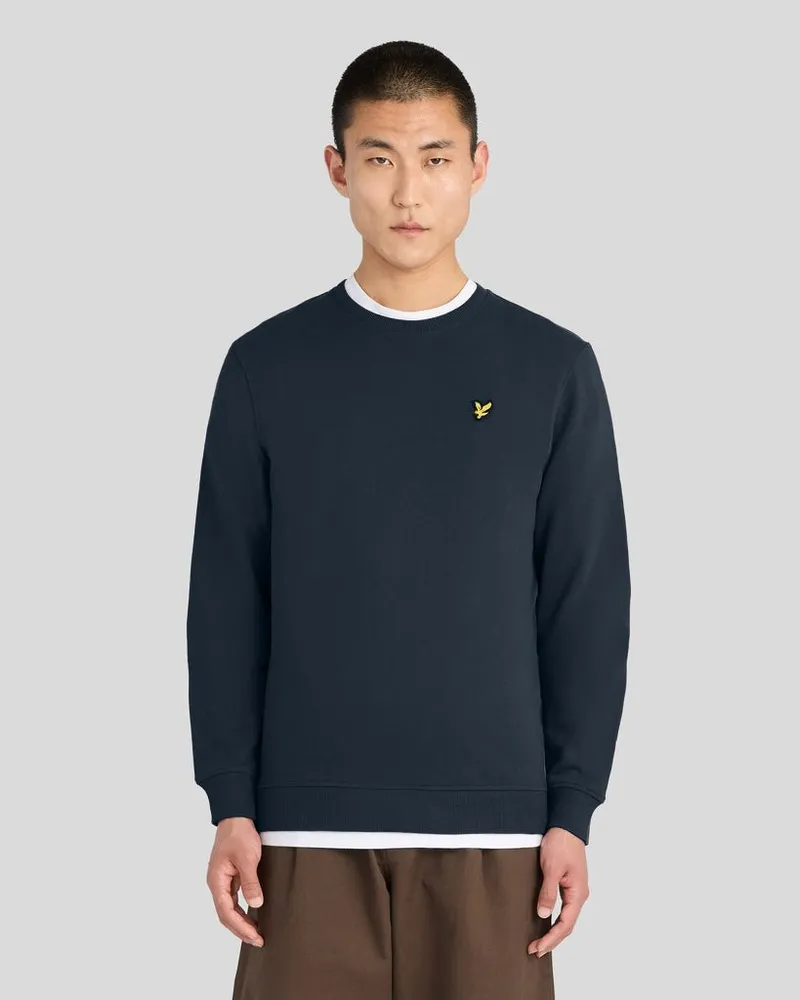Lyle & Scott Sweatshirt mit Rundhalsausschnitt Schwarz
