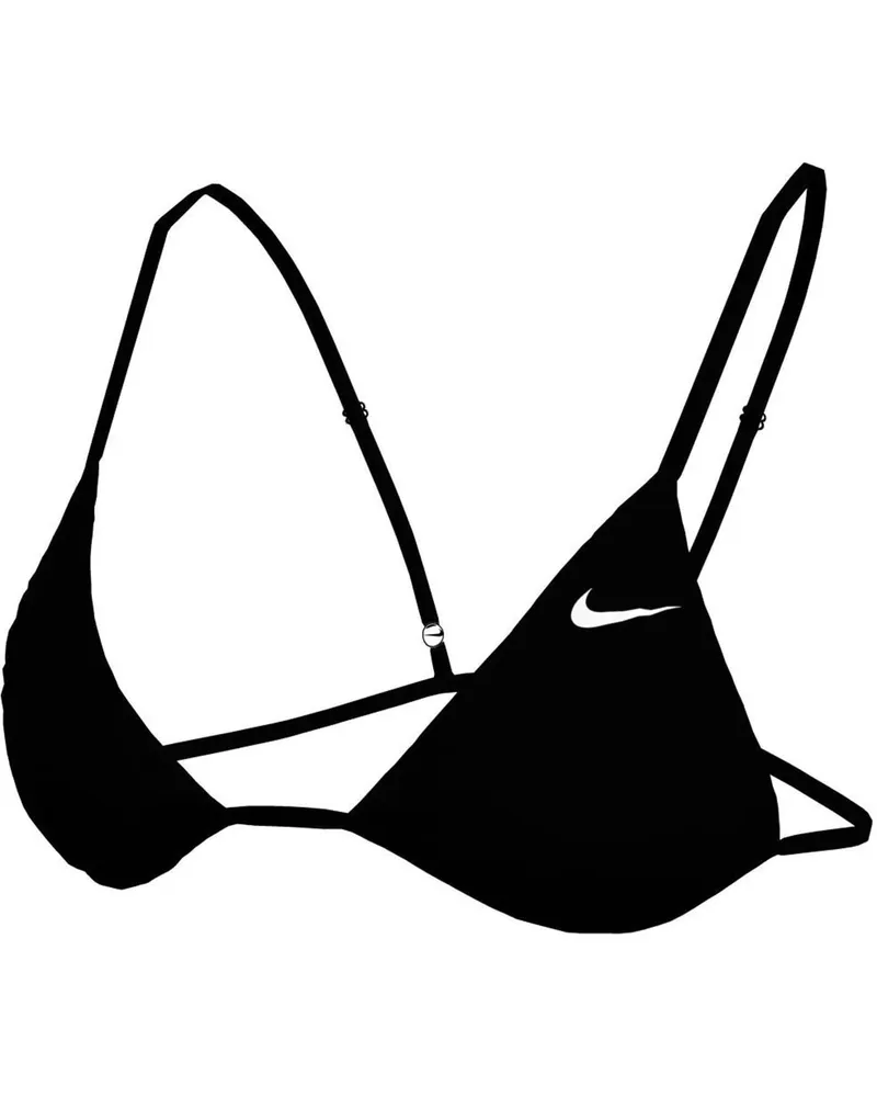 Nike Bikini Oberteil für Damen (Schwarz Schwarz
