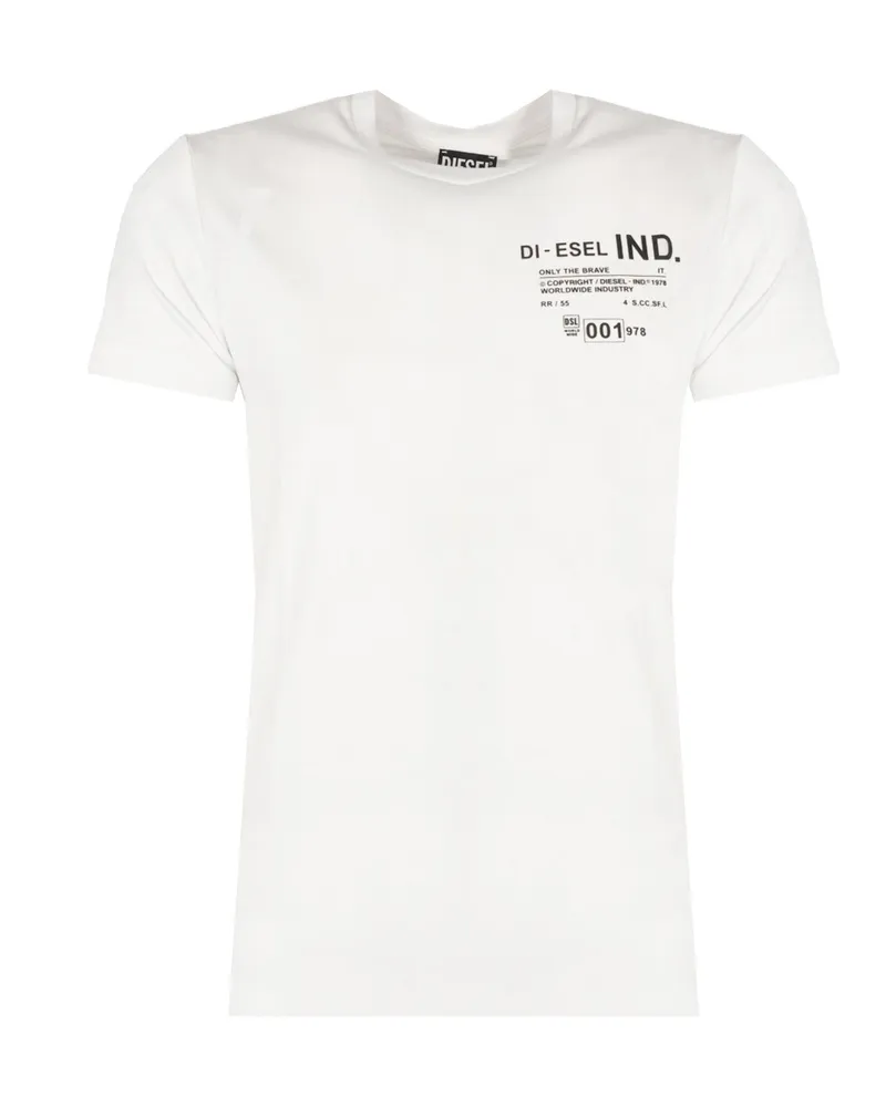 Diesel T-Shirt T-Diegos Herren weiß Weiß