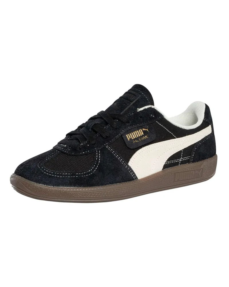 Puma Palermo Vintage-Sneaker, Schwarz Schwarz