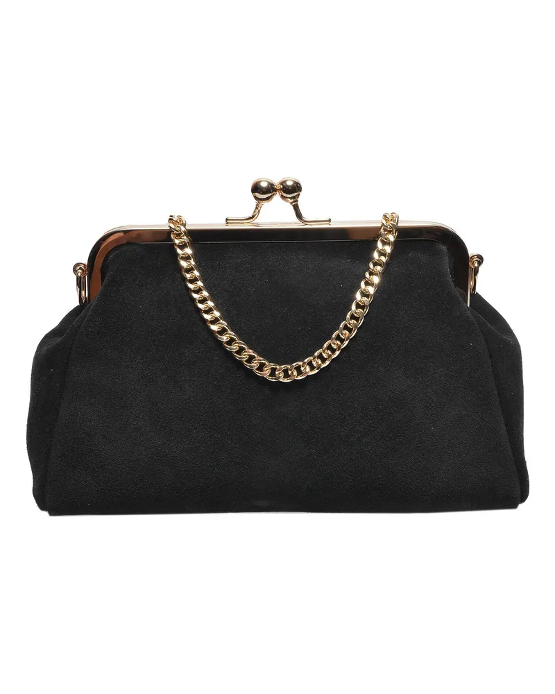 Luisa Vannini SCHWARZ Rindsledertasche Schwarz