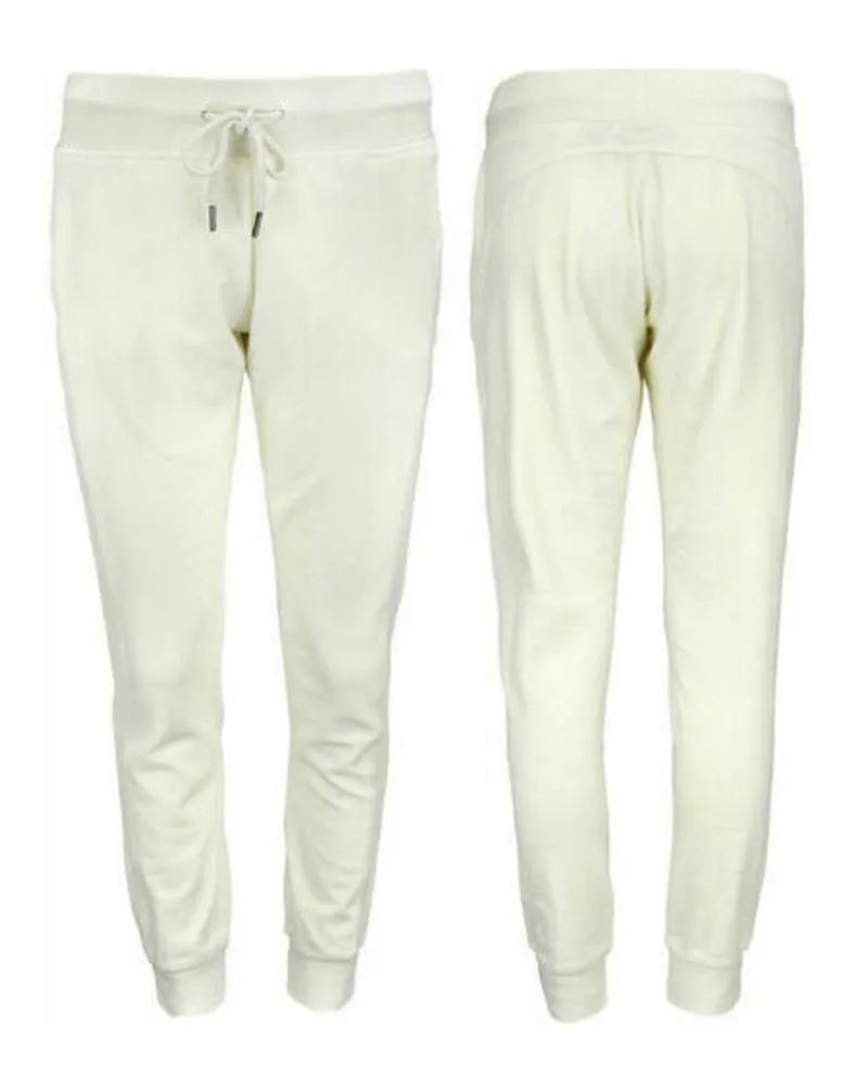 Puma x Rihanna Fenty Velours Damen weiße Jogginghose Weiß