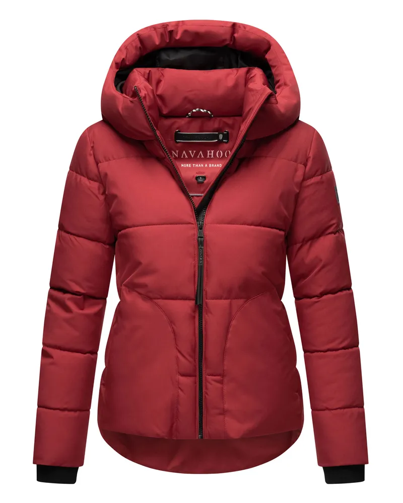 NAVAHOO Lachperle Damen Puffer Jacket – warm & stylisch Rot