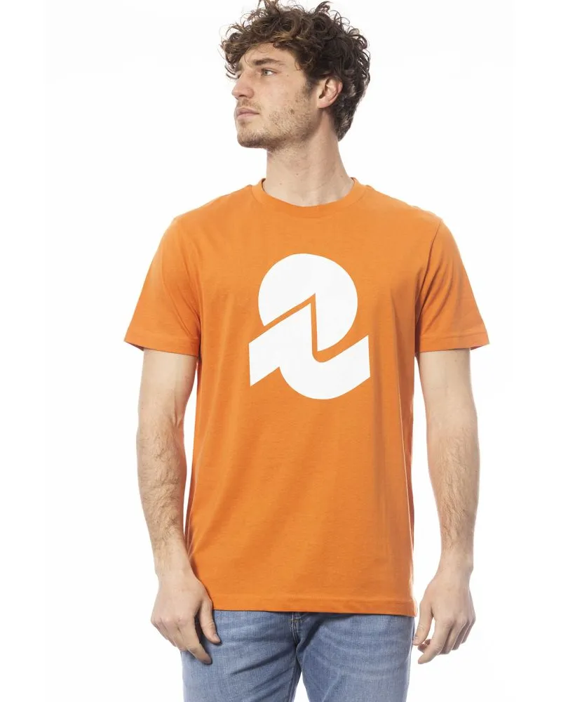 Invicta T-Shirt mit Logo, kurzärmelig - Orange Orange