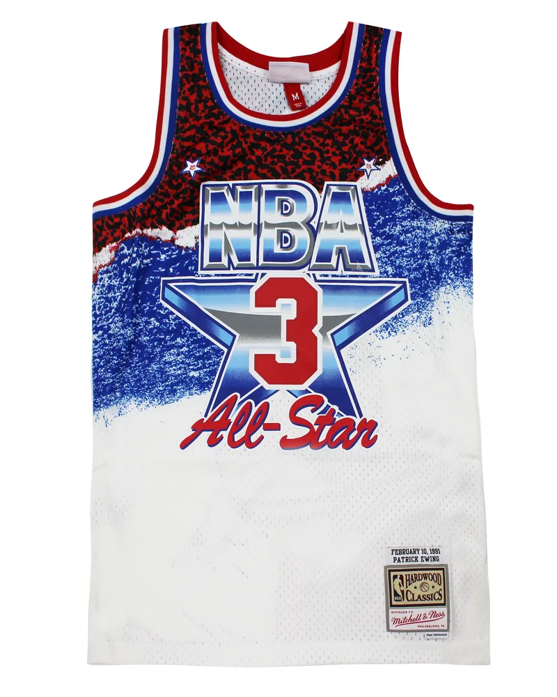 Mitchell & Ness Patrick Ewing 3 1991 East NBA All Star Swingman Jersey Weiß