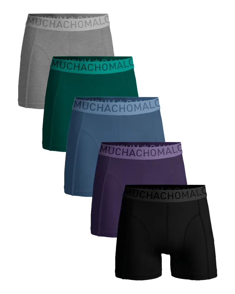 Muchachomalo Herren Boxer Shorts - 5er Pack - Herren Unterwäsche Mehrfarbig