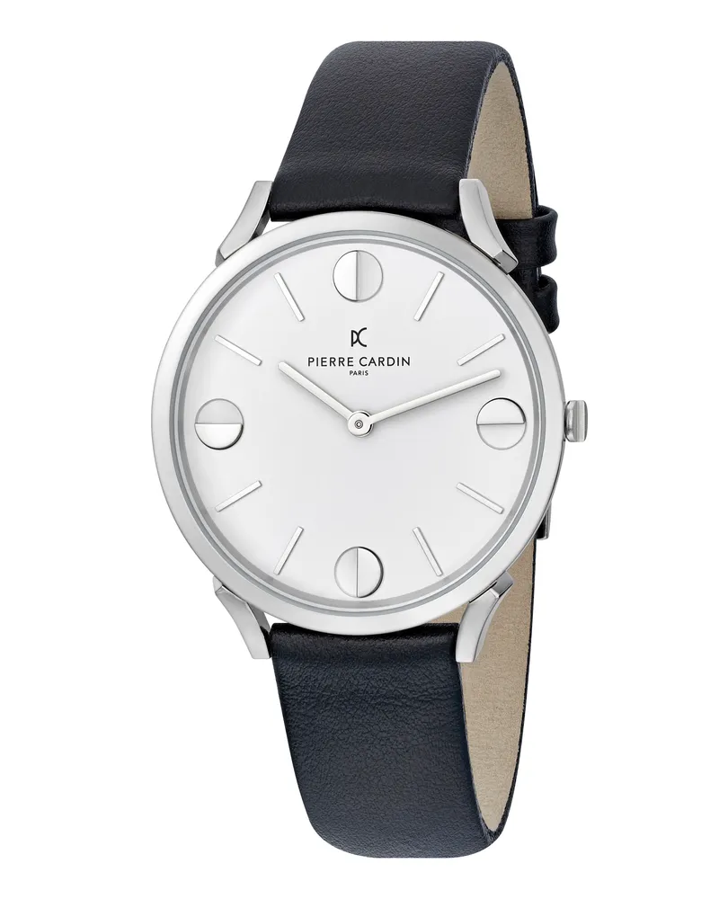 Pierre Cardin Pigalle Half Moon Schwarz Unisex Armbanduhr CPI.2008 Schwarz