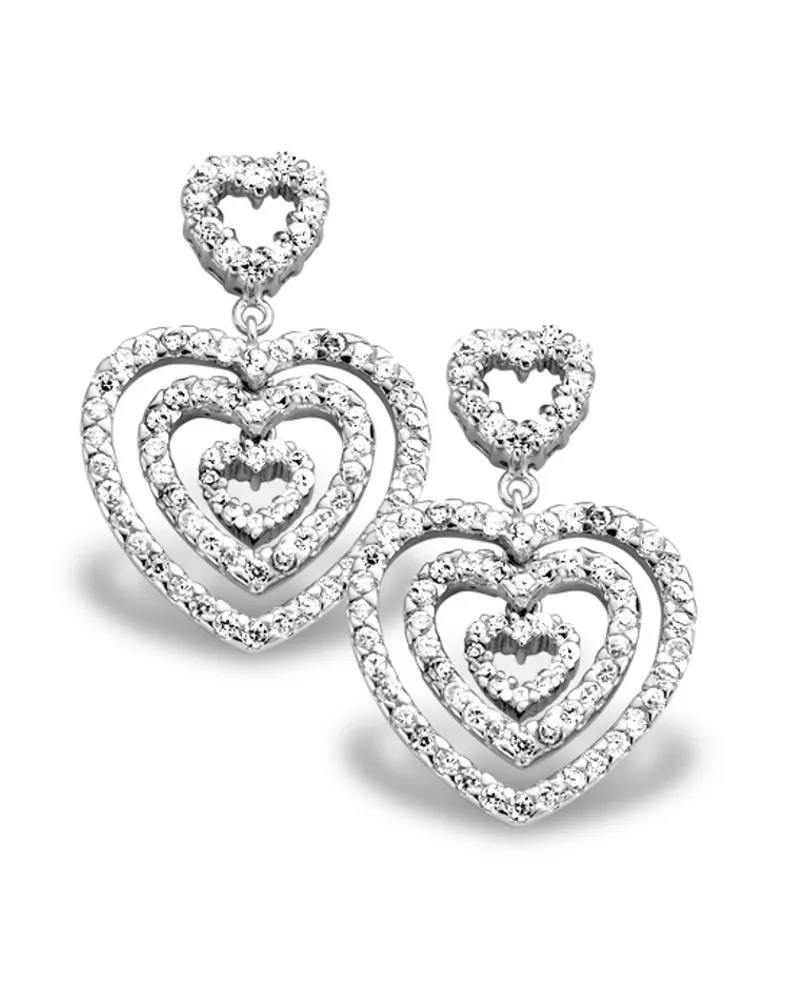 Orphelia Damen-Ohrhänger Sterling-Silber 925, Silber EAR-1218 Silber