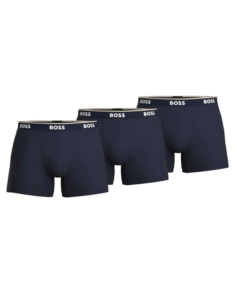 HUGO BOSS Boxershorts für Herren (3er-Pack) (Marine Marineblau