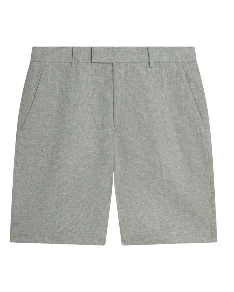 Ted Baker Kelleys Stretch-leinen-shorts In Hellgrün Silber