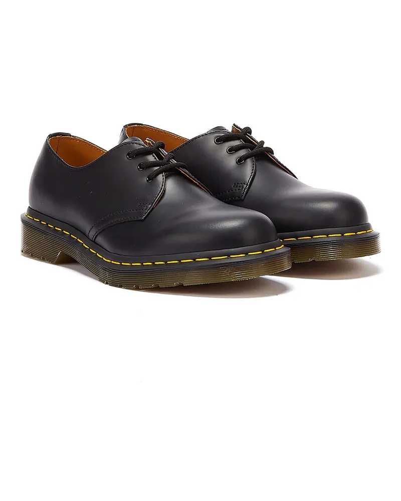 Dr.Martens Kaufen Sie  Damen Schwarze 1461 Glatte Lederschuhe Schwarz