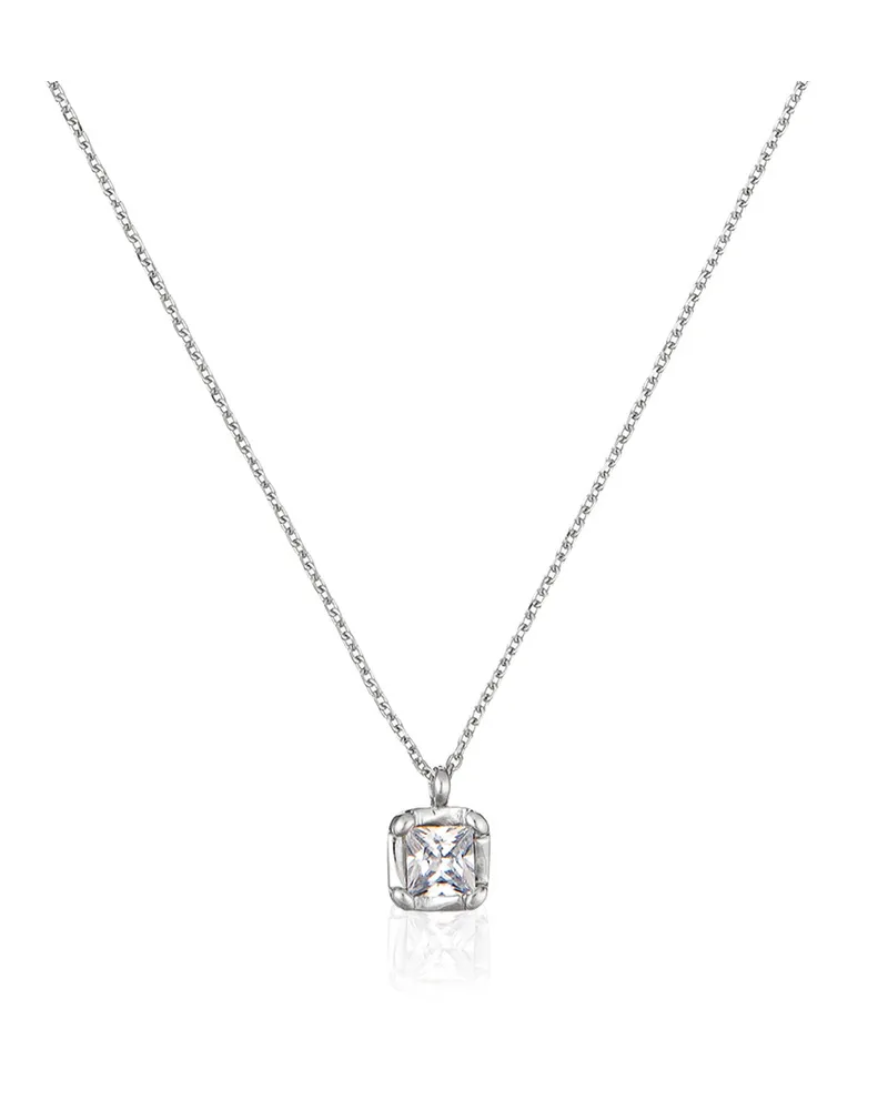 Orphelia Damen-Kette aus 925er Sterlingsilber mit Anhänger – Silber ZK-2766 Silber