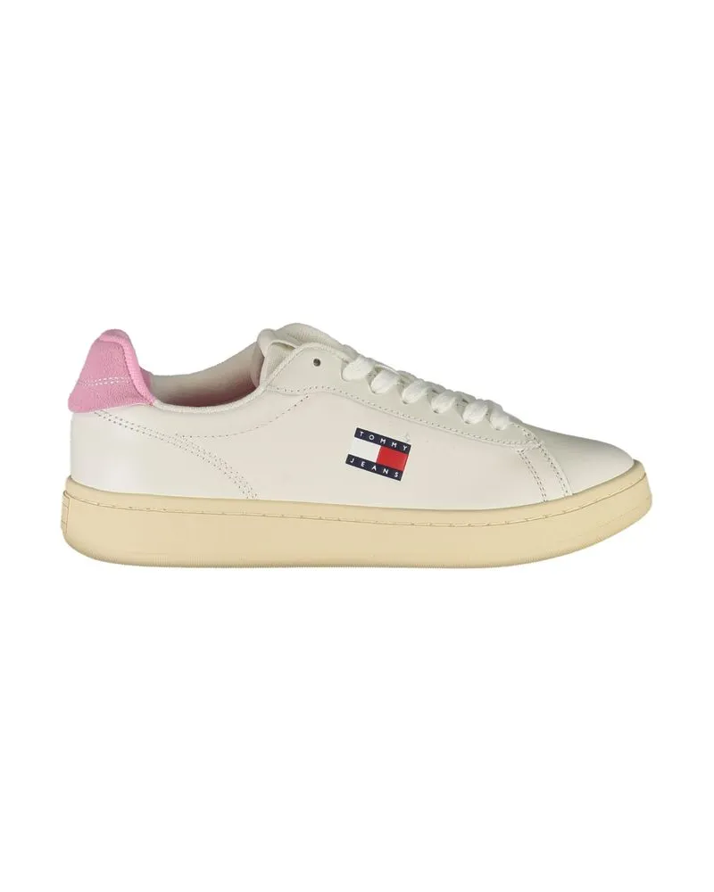 Tommy Hilfiger Bianco Polyurethan Damen Sneaker Weiß