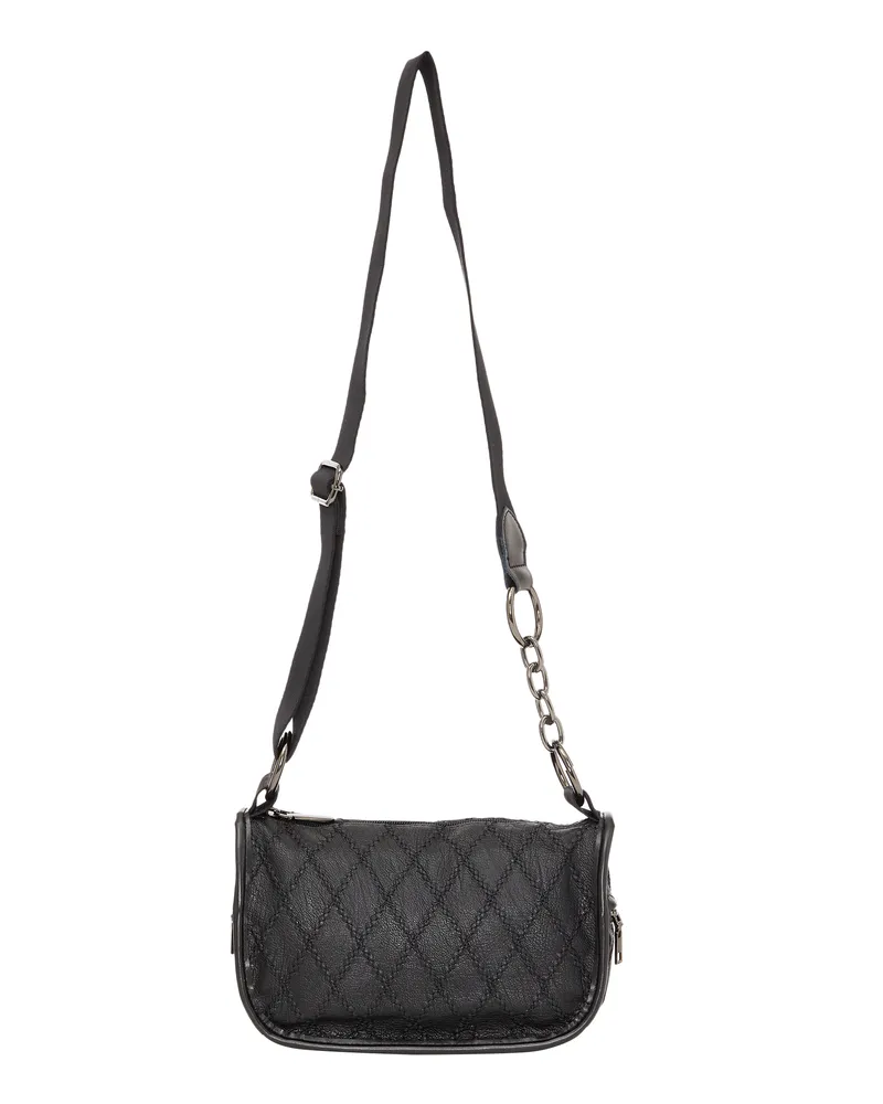 FAINA Handtasche Damen schwarz Schwarz