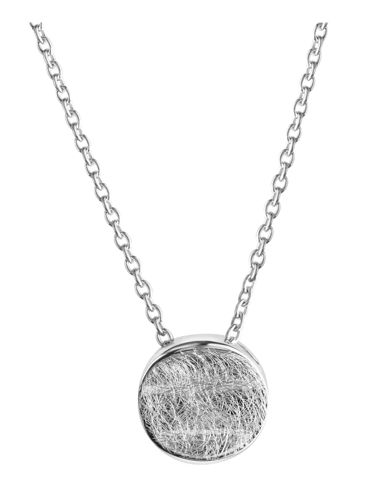 Celesta Silber Halskette Silber 925 rhodiniert 42+3cm lang mit eismatter Oberfläche Silber