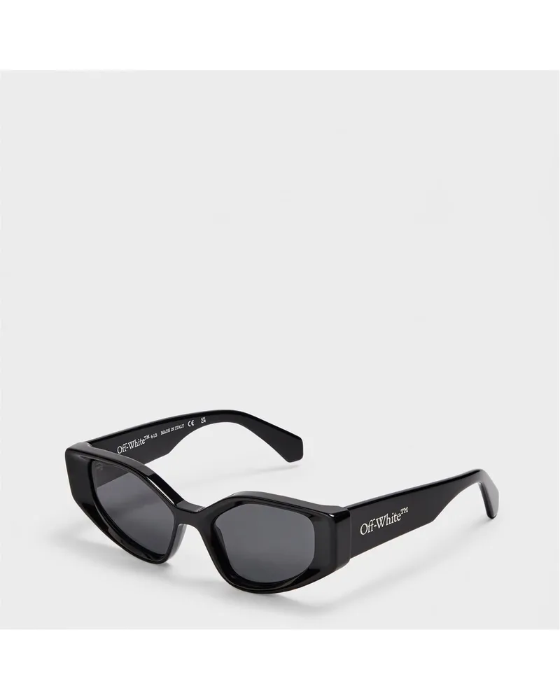 OFF-WHITE Memphis eckige Vollrandsonnenbrille - Schwarz/Dunkelgrau Schwarz