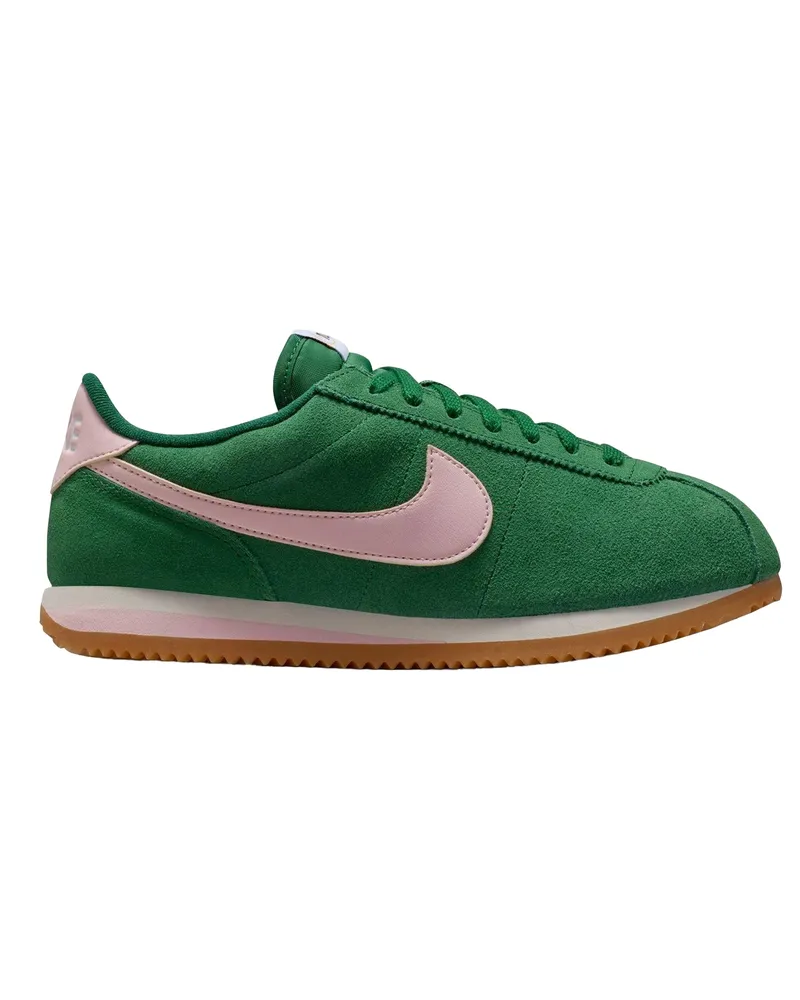 Nike Cortez" Sneaker für Damen, Wildleder (Grün/Pink Grün