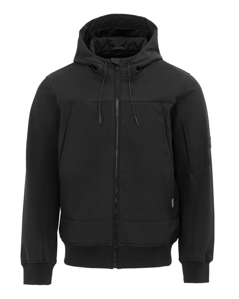 Firetrap Softshelljacke für Herren (Schwarz Schwarz