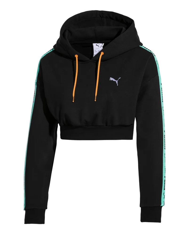 Puma x Sue Tsai Cropped Damenhodie mit Gekleber Logo Jumper Black 578211 01 Schwarz