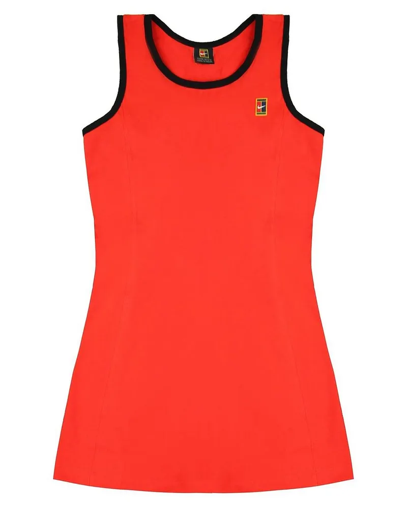 Nike Dri-Fit ärmellose Crew Hals Red Damen Sportkleid 240606 605 Rot